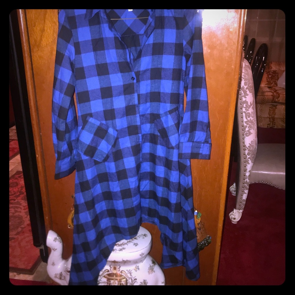 Oversized Plaid dress